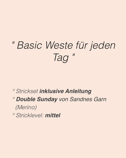 Toni Vest | lässige Weste aus Double Sunday von Sandnes Garn