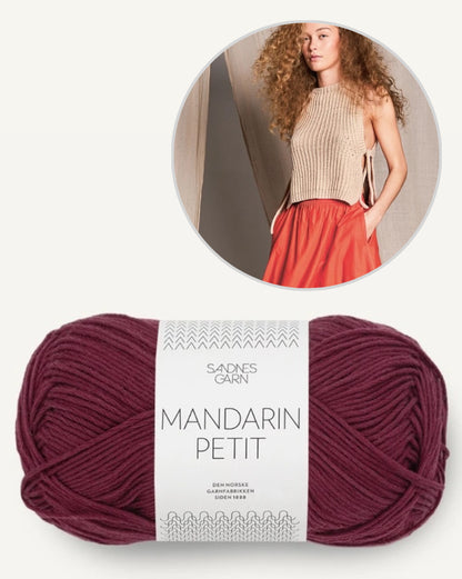 Top Sommerweste | zart und lässig mit Mandarin Petit von Sandnes Garn