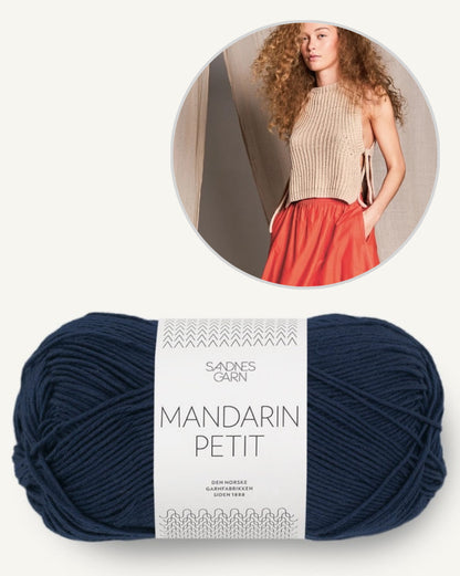Top Sommerweste | zart und lässig mit Mandarin Petit von Sandnes Garn
