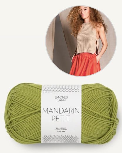 Top Sommerweste | zart und lässig mit Mandarin Petit von Sandnes Garn