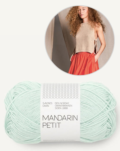 Top Sommerweste | zart und lässig mit Mandarin Petit von Sandnes Garn