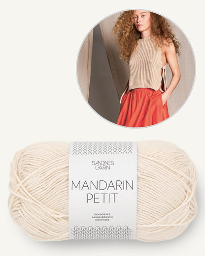 Top Sommerweste | zart und lässig mit Mandarin Petit von Sandnes Garn