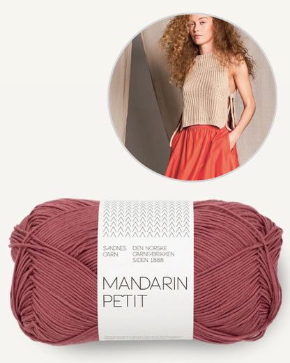 Top Sommerweste | zart und lässig mit Mandarin Petit von Sandnes Garn