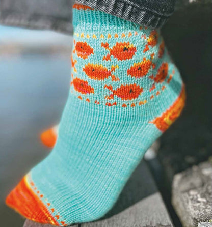 Geniale Motivsocken Stricken | einzigartige Muster zu sommerlichen Themen