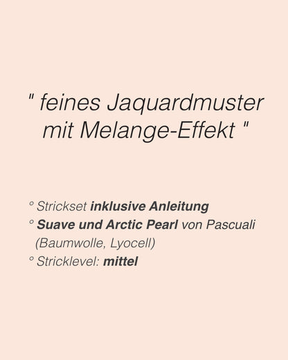 Trigon Sweater | Jaquardmuster mit Suave und Arctic Pearl von Pascuali