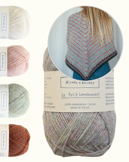 Tuch nr. 41 | fint farvemønster i Le Petit Lambswool fra Biches & Bûches