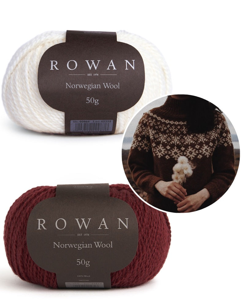Garnpaket tuku Sweater gestrickt mit Norwegian Wool von Rowan