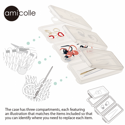 Basic Strickaccessoire Set | Maschenmarkierer und Vernähnadel