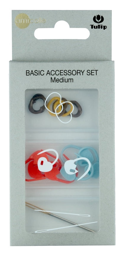 Basic Strickaccessoire Set | Maschenmarkierer und Vernähnadel