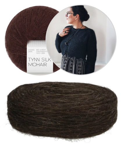 Tulip Cardigan | zarte Musterkante aus Plötulopi und Tynn Silk Mohair