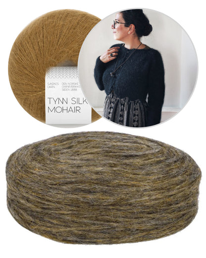 Tulip Cardigan | zarte Musterkante aus Plötulopi und Tynn Silk Mohair