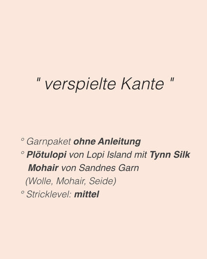 Tulip Cardigan | zarte Musterkante aus Plötulopi und Tynn Silk Mohair