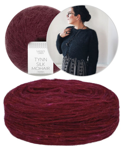 Tulip Cardigan | zarte Musterkante aus Plötulopi und Tynn Silk Mohair