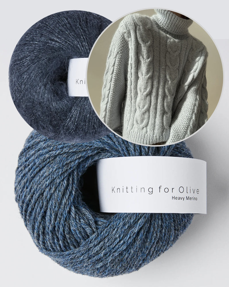 Other Loops Tulip Loop Rollneck Sweater aus Heavy Merino und Soft Silk Mohair von Knitting for Olive 12