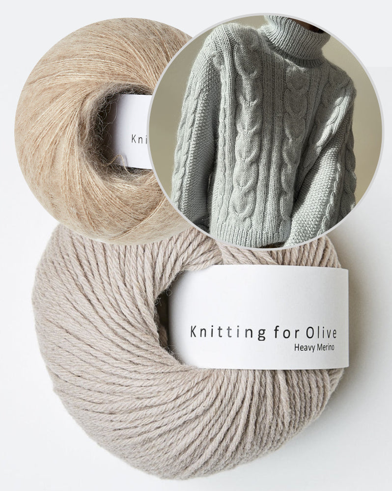 Other Loops Tulip Loop Rollneck Sweater aus Heavy Merino und Soft Silk Mohair von Knitting for Olive 10