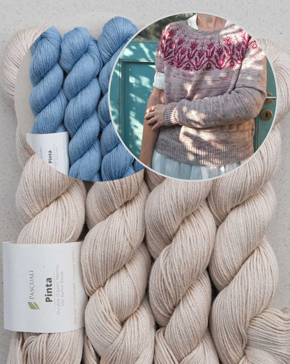 Tulipa Sweater | traumhaftes Tulpenmuster aus Pinta von Pascuali