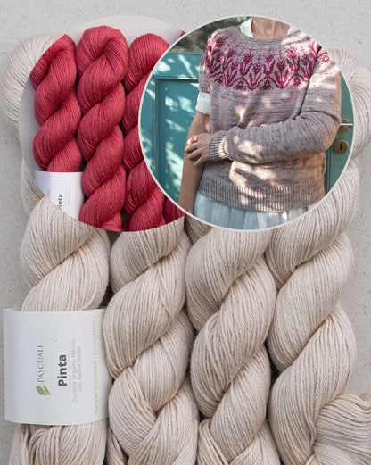 Tulipa Sweater | traumhaftes Tulpenmuster aus Pinta von Pascuali