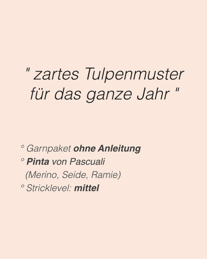 Tulipa Sweater | traumhaftes Tulpenmuster aus Pinta von Pascuali