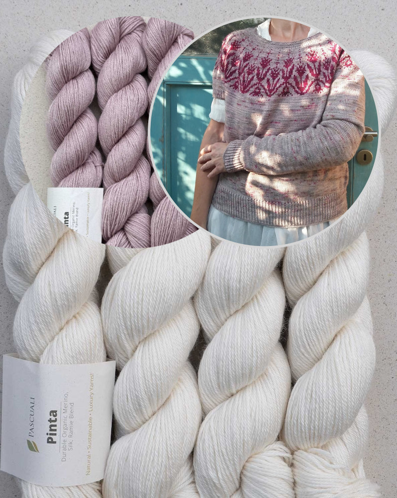 Tulipa Sweater | traumhaftes Tulpenmuster aus Pinta von Pascuali