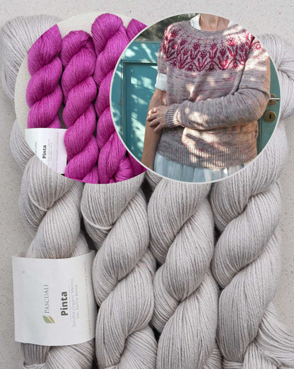 Tulipa Sweater | traumhaftes Tulpenmuster aus Pinta von Pascuali