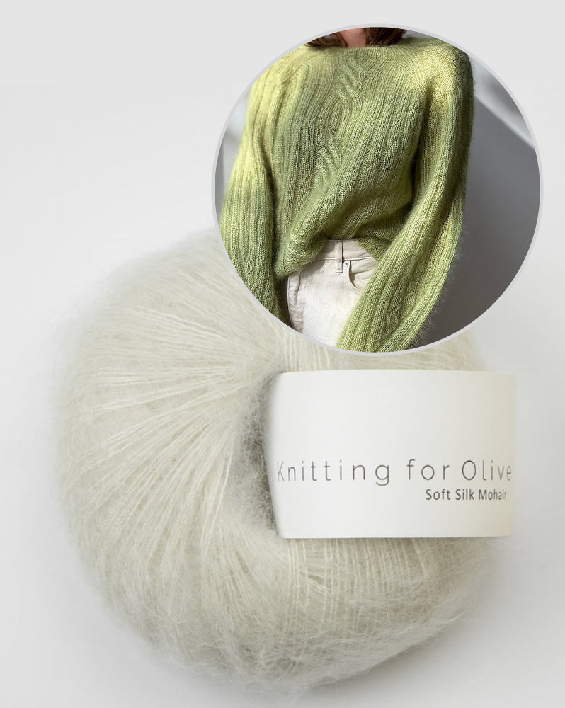 Twist Light Loop Sweater | zarte Zöpfe aus Soft Silk Mohair von Knitting for Olive