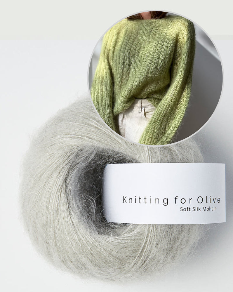 Twist Light Loop Sweater | zarte Zöpfe aus Soft Silk Mohair von Knitting for Olive
