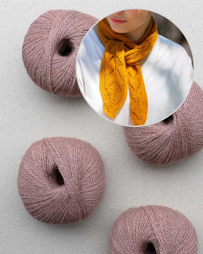 Twisty Fluff | Pascualin balayagelangasta valmistettu hieno ajourakenne