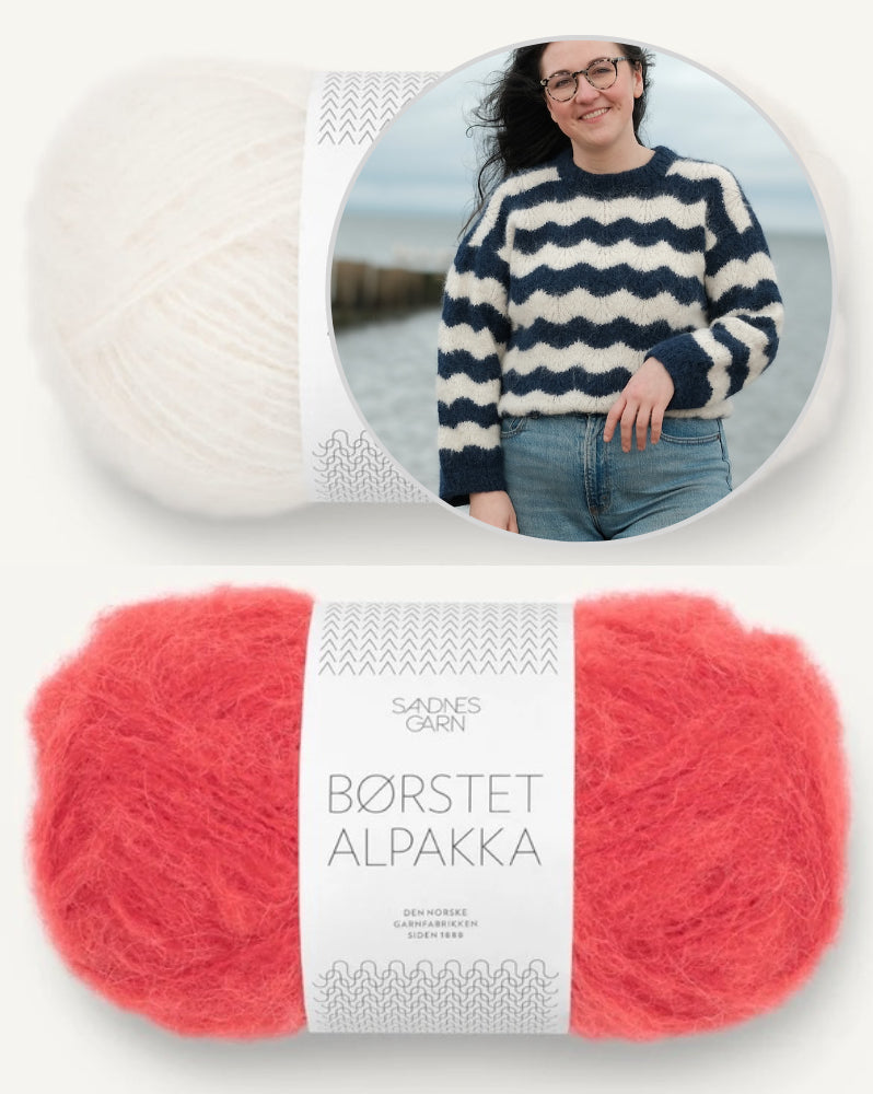 Rebecca Clow Tydes Sweater mit Borstet Alpakka von Sandnes Garn 12