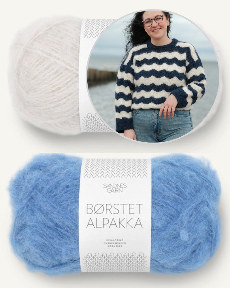 Rebecca Clow Tydes Sweater mit Borstet Alpakka von Sandnes Garn 8
