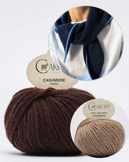 Uma Scarf | zartes, einfaches Kaschmir Tuch aus Classic Cashmere von Cardiff
