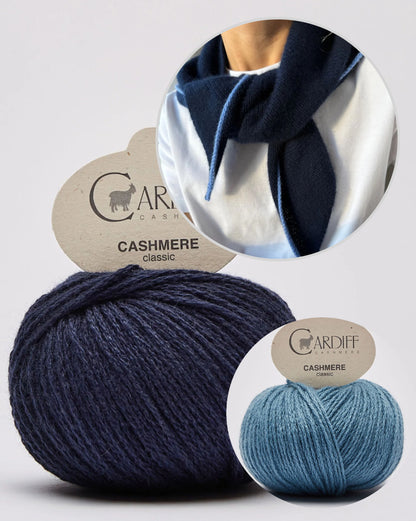 Uma Scarf | zartes, einfaches Kaschmir Tuch aus Classic Cashmere von Cardiff