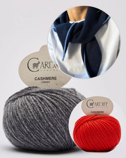 Uma Scarf | zartes, einfaches Kaschmir Tuch aus Classic Cashmere von Cardiff