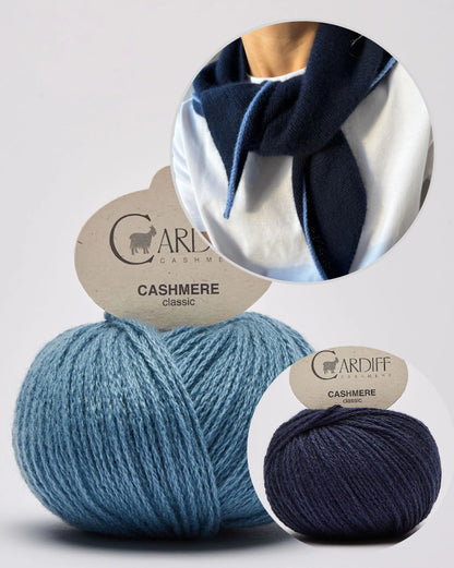 Uma Scarf | zartes, einfaches Kaschmir Tuch aus Classic Cashmere von Cardiff