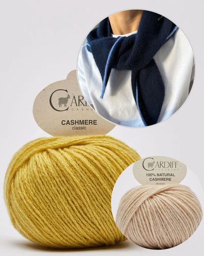 Uma Scarf | zartes, einfaches Kaschmir Tuch aus Classic Cashmere von Cardiff