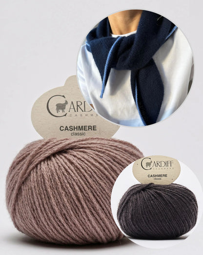 Uma Scarf | zartes, einfaches Kaschmir Tuch aus Classic Cashmere von Cardiff