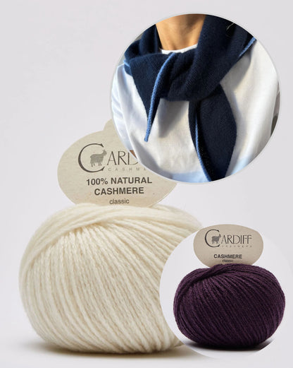 Uma Scarf | zartes, einfaches Kaschmir Tuch aus Classic Cashmere von Cardiff