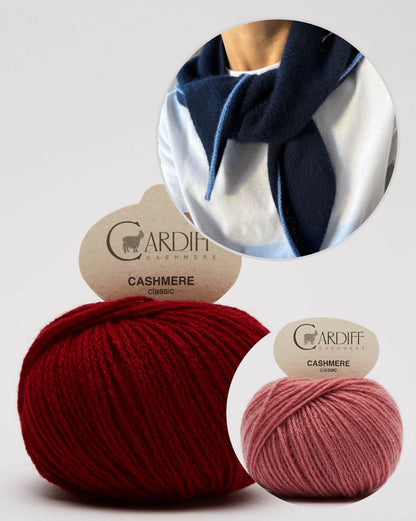 Uma Scarf | zartes, einfaches Kaschmir Tuch aus Classic Cashmere von Cardiff