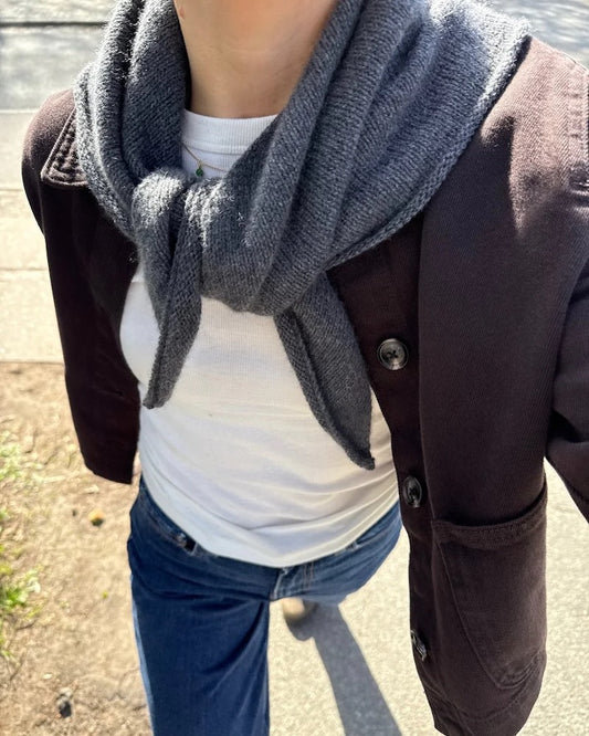 Uma Scarf | un foulard en cachemire doux et simple en cachemire classique de Cardiff