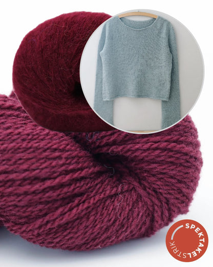 Maglione Uukii | semplice pullover basic in Semilla Melange e Svala di BC Garn
