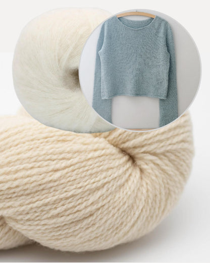 Maglione Uukii | semplice pullover basic in Semilla Melange e Svala di BC Garn