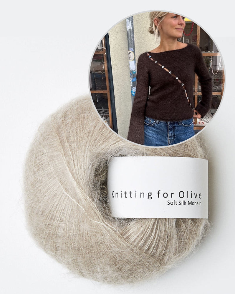 PetiteKnit Valerie Blouse mit Soft Silk Mohair von Knitting for Olive 11