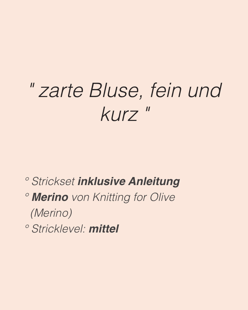 Kleinigkeitenliebe Vallmo Bluse mit Merino von Knitting for Olive 2