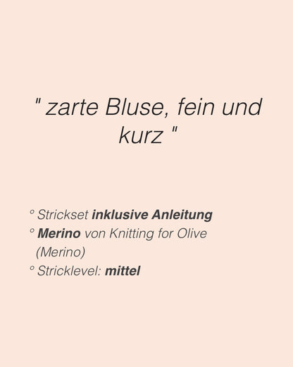 Kleinigkeitenliebe Vallmo Bluse mit Merino von Knitting for Olive 2