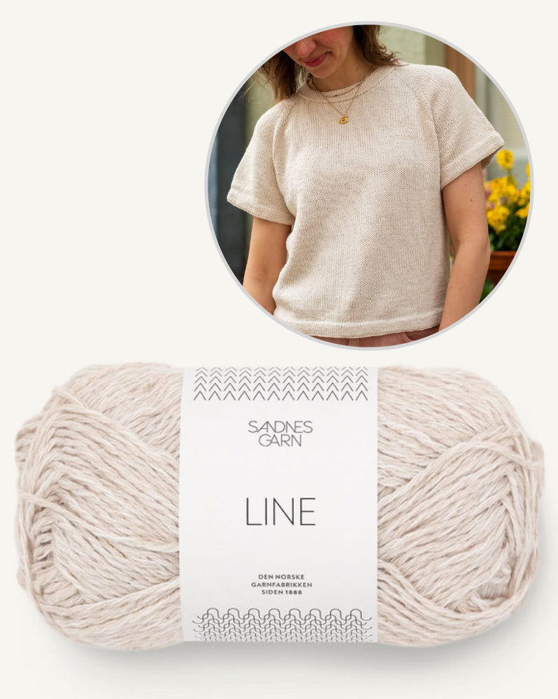 Vanilla Chilla Tee | basic, lässig, oversize aus Line von Sandnes Garn