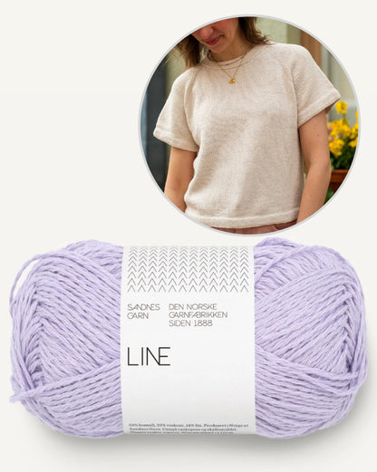 Vanilla Chilla Tee | basic, lässig, oversize aus Line von Sandnes Garn