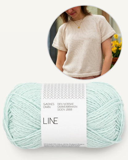 Vanilla Chilla Tee | basic, lässig, oversize aus Line von Sandnes Garn
