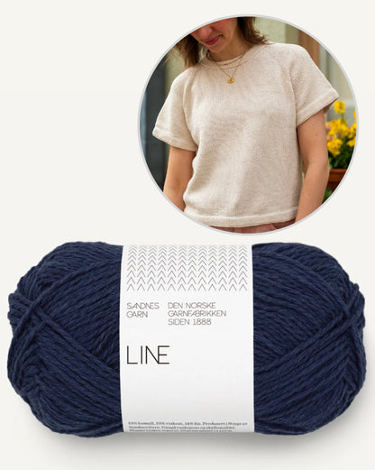 Vanilla Chilla Tee | basic, lässig, oversize aus Line von Sandnes Garn