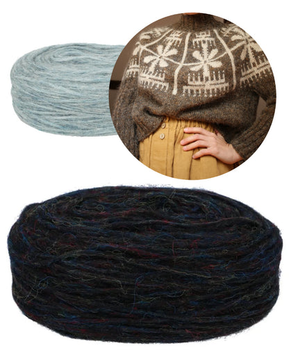 Yardana Pullover | Blüten Norweger mit Plötulopi von Lopi Island