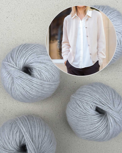 Velvet Line Cardigan | zarte Kaschmirjacke aus Bio Cashmere 6/28 von Pascuali
