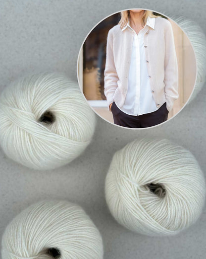 Velvet Line Cardigan | zarte Kaschmirjacke aus Bio Cashmere 6/28 von Pascuali
